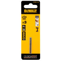 Сверло DeWALT по металлу Black & Gold,HSS-G, 1.5 х 40 х 18 мм, 3 шт. (DT20511)