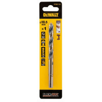 Сверло DeWALT по металлу Black & Gold,HSS-G, 10.5 х 133 х 87 мм (DT20531)