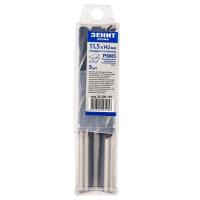 Сверло Зеніт "ПРОФІ" Р6М5 по металлу 11.5х142 мм (5 шт) (30200115)