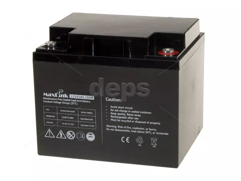 Свинцово-кислотный аккумулятор 12V 45Аh (AGM) -D