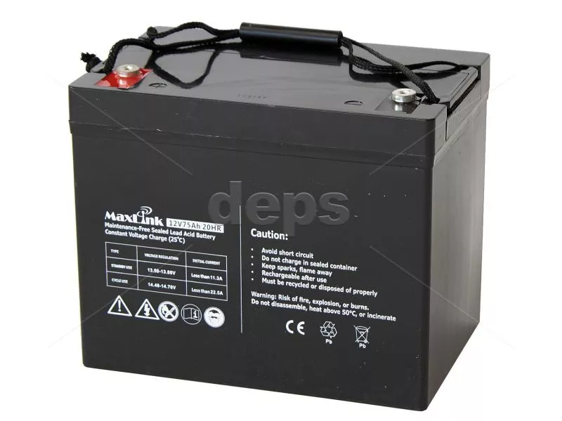 Свинцово-кислотный аккумулятор 12V 75Аh (AGM) -D