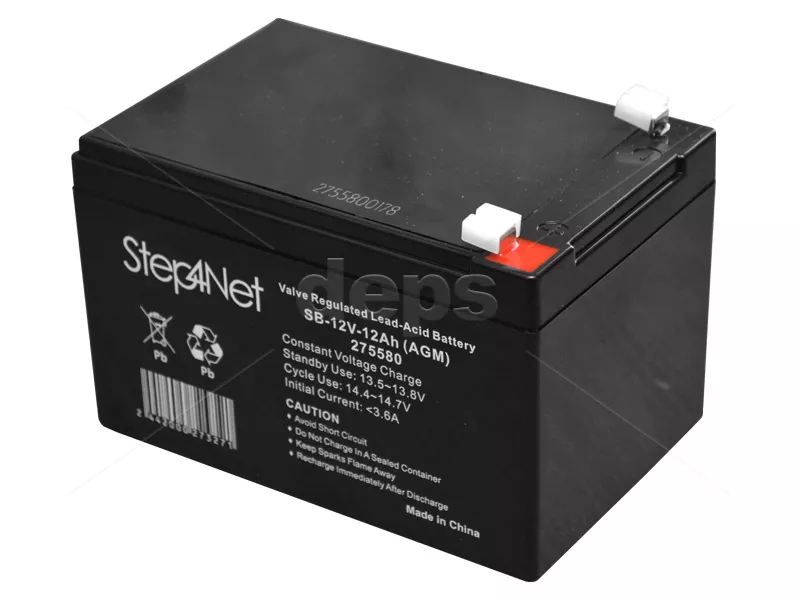 Свинцово-кислотный аккумулятор Step4Net SB-12V-12Аh (AGM)