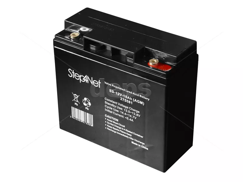 Свинцово-кислотный аккумулятор Step4Net SB-12V-18Аh (AGM)
