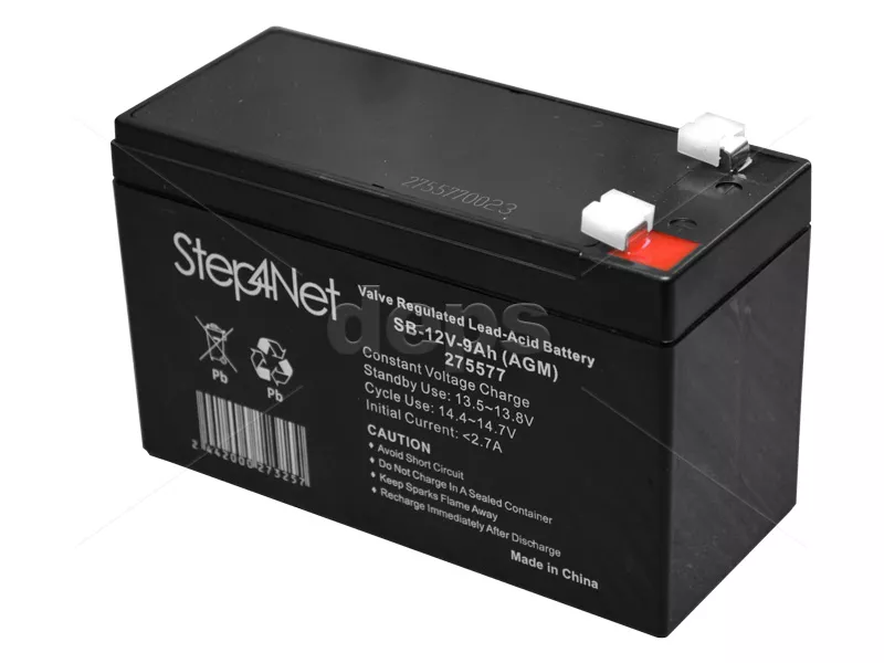 Свинцово-кислотный аккумулятор Step4Net SB-12V-9Аh (AGM)