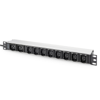 Силовий блок 19" 1U w/PDU 8xC13, 2xC19, 16A, 250V, вилка C20 Digitus (DN-95427)