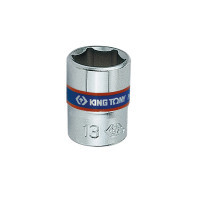 Торцева головка KING TONY 1/4" 13 мм шестигранна (233513M)
