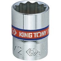 Торцевая головка KING TONY 1/4" 9/32" 12-гранная дюймовая (233009S)
