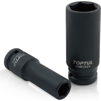 Торцевая головка Toptul 1/2" 6-гранная ударная длинная 24мм (KABE1624)