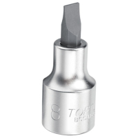 Торцевая головка Toptul с шлицевой насадкой 1,0x5,5мм 48мм 3/8" (BCCA125E)