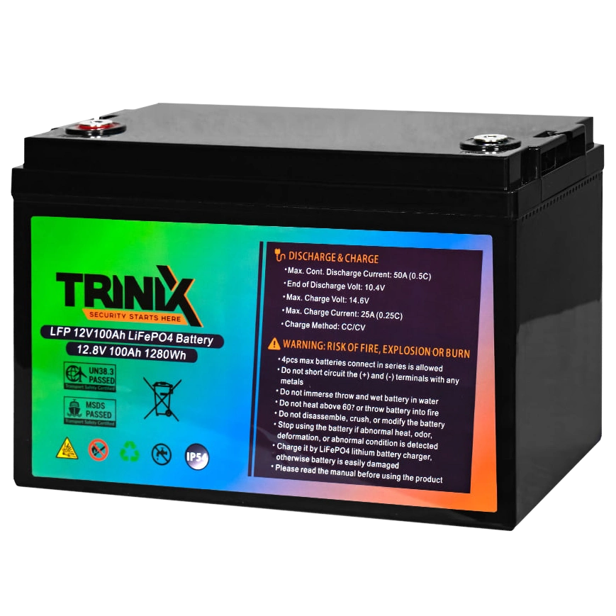TRINIX LiFePo4 100 Ah 12V