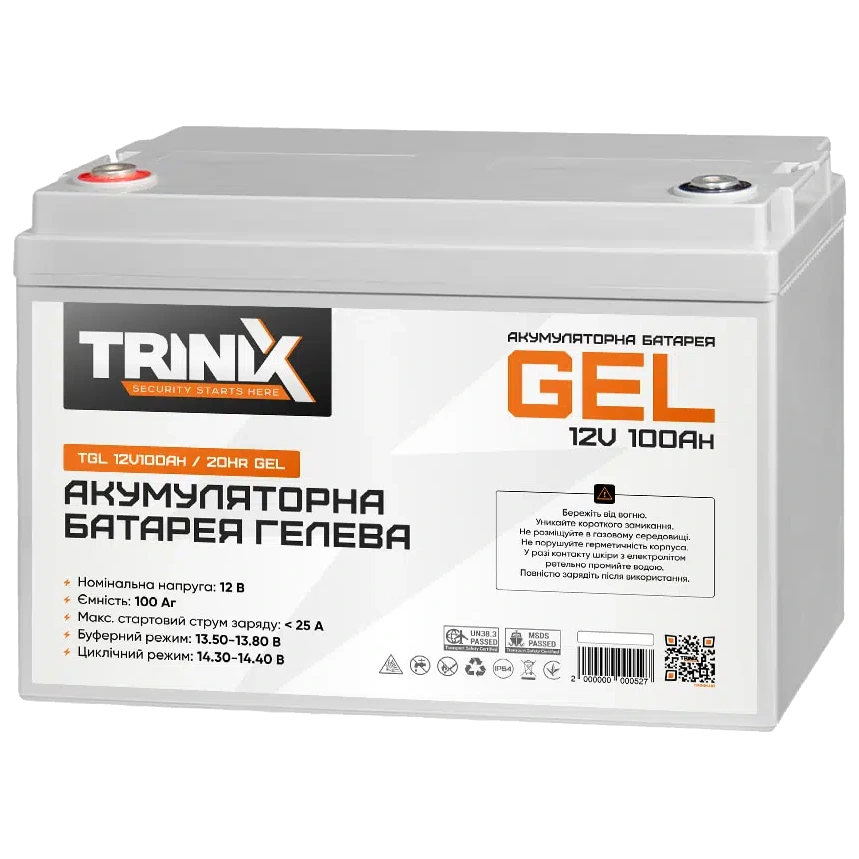 Trinix TGL12V100Ah/20Hr