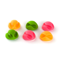 Тримач для кабелю Piko CC-929 6 pcs green, pink, yellow (1283126476914)