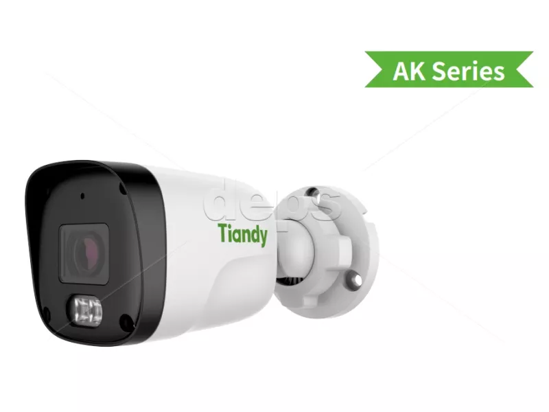 Цилиндрическая Color Maker IP-камера Tiandy TC-C321N Spec:AK/I3W/E/Y/2.8mm/V2.0 (2МП ∠94.4° F=1.6 | DWDR | MIC | Full Color/IR)