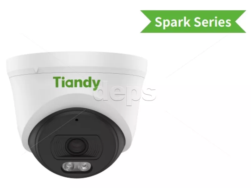 Turret IP-камера Tiandy TC-C34XN Spec:I3/E/Y/2.8mm/V5.0 (4МП ∠92.8° F=1.6 | DWDR | MIC | IR до 30 м)