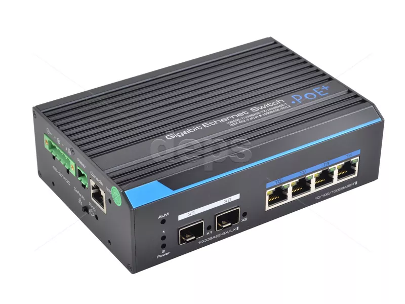 Управляемый промышленный POE коммутатор FoxGate S6004G-S2-I-W POE [GE: 4 x RJ-45 PoE +  2 х SFP]