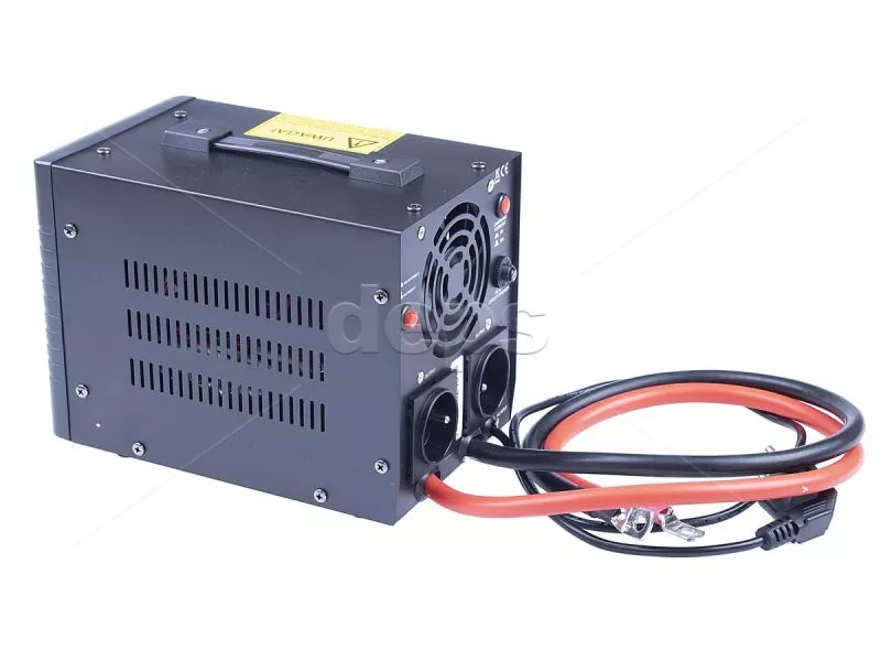 UPS-500W BLACK, 12V (pure sine wave) (500 Вт, струм заряду 5A/10A, зовнішня батарея 12В)