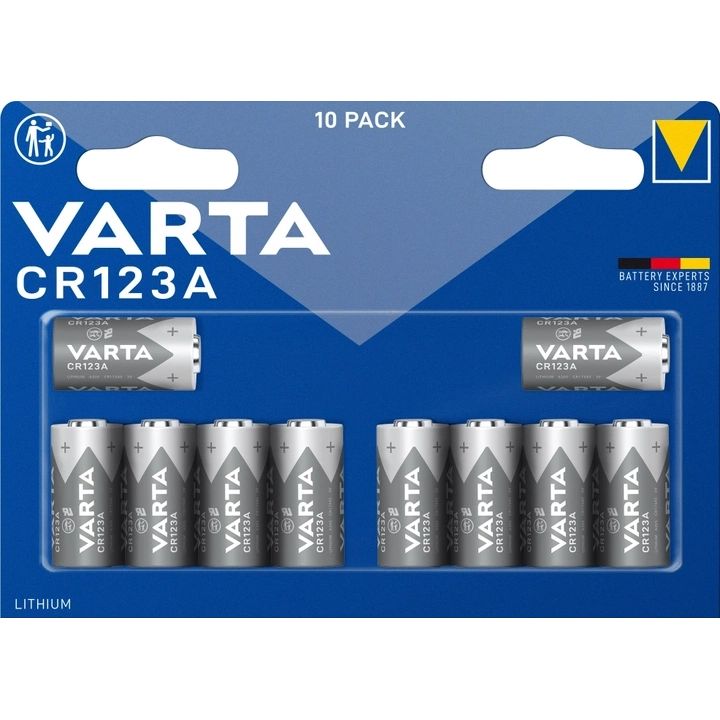 VARTA CR 123A BLI 10 LITHIUM