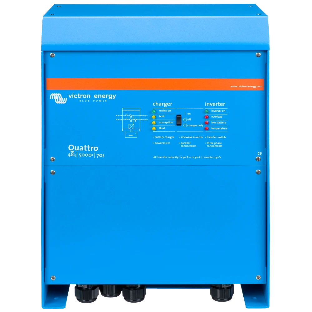 Victron Energy VictronEnergy Quattro 48/5000/70-100/100 однофазний чиста синусоїда