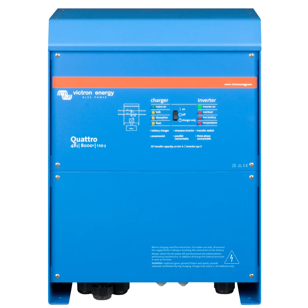 Victron Energy VictronEnergy Quattro 48/8000/110-100/100 однофазний чиста синусоїда