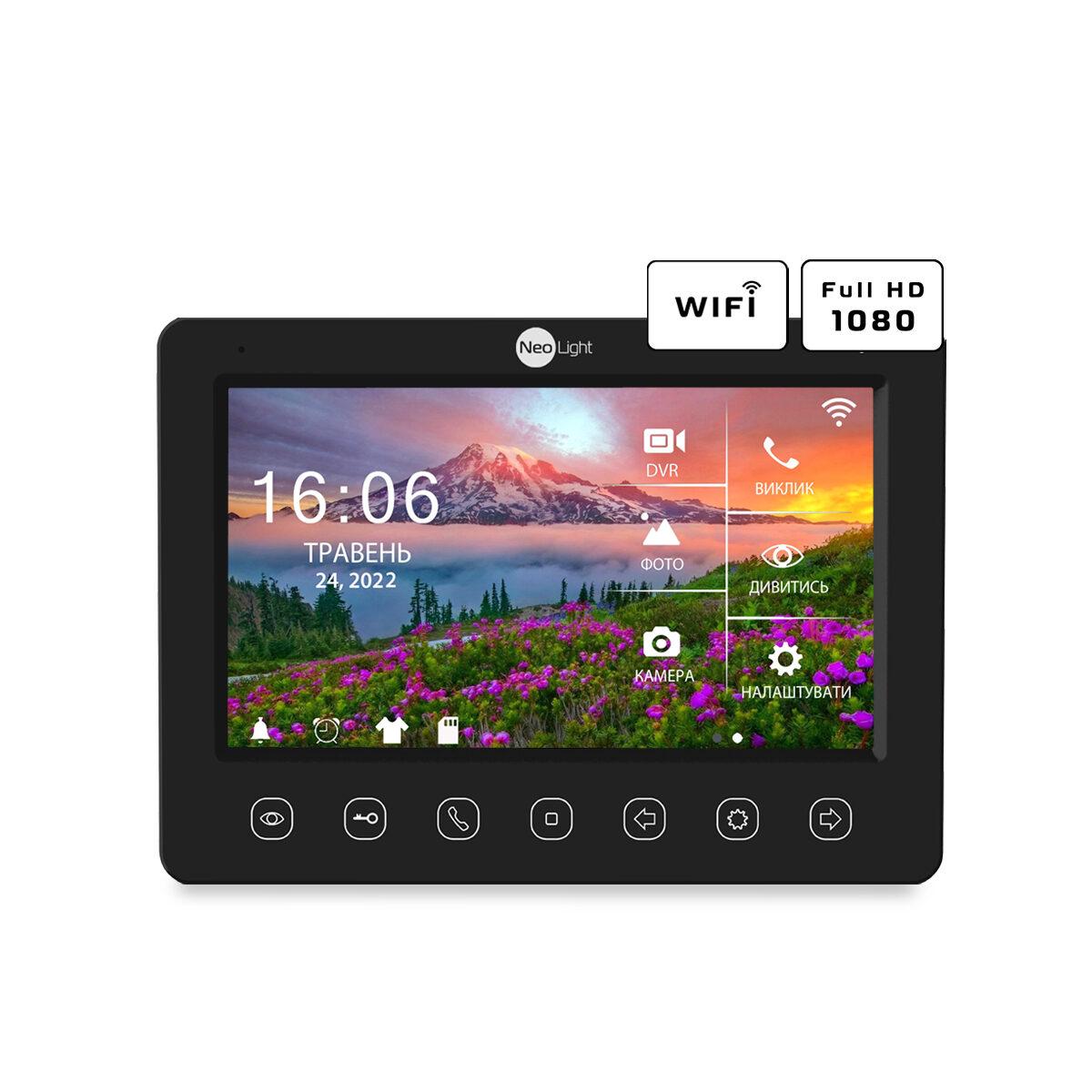 Відеодомофон 7 дюймів з Wi-Fi NeoLight Kappa+ HD WF black