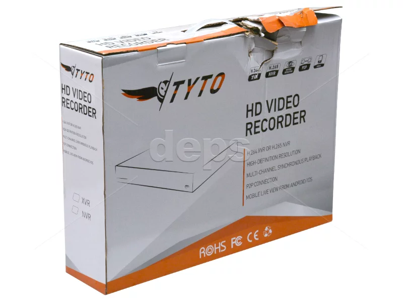 Відеореєстратор Tyto N1Q-32-D4 NVR (AI) [64 кан/запись: до 8МП, вх.поток: 640Мб/c, 4xHDD до 18ТБ, 2xLAN, 2xHDMI] N1Q-32-D4 NVR (AI) (уцінка=пошкоджена упаковка)