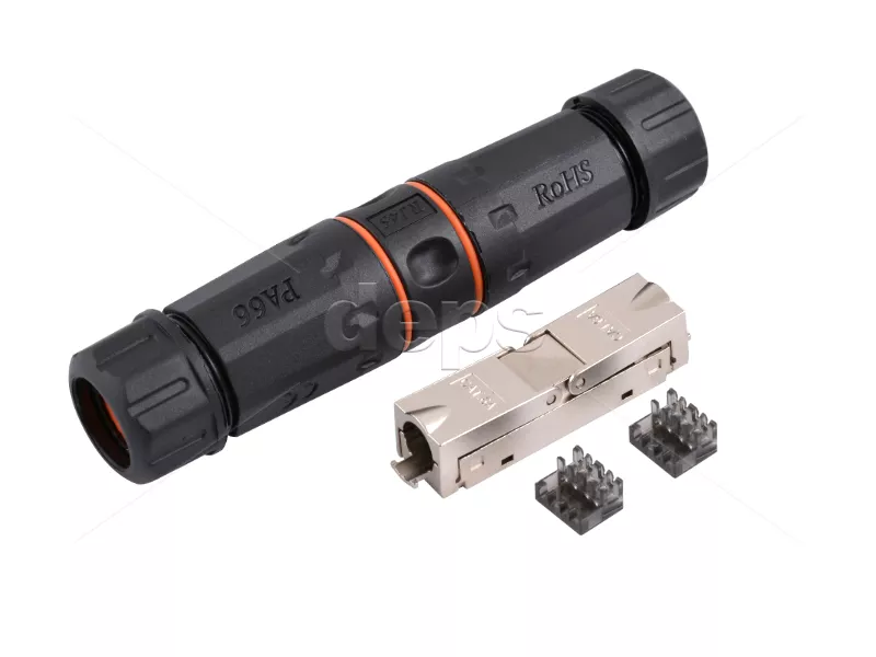 Водонепроникний прохідний з'єднувач Cor-X CAT6A STP IP68