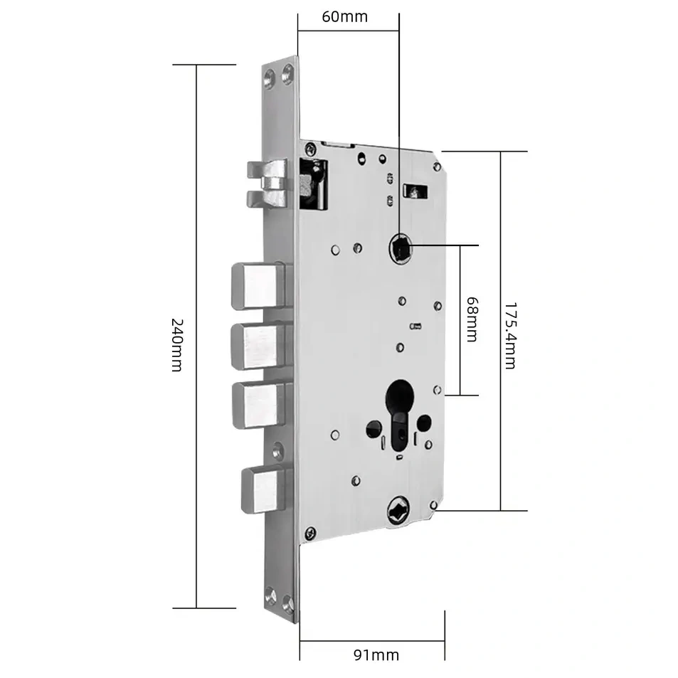 Врезная часть с автозакрытием SEVEN LOCK 6068