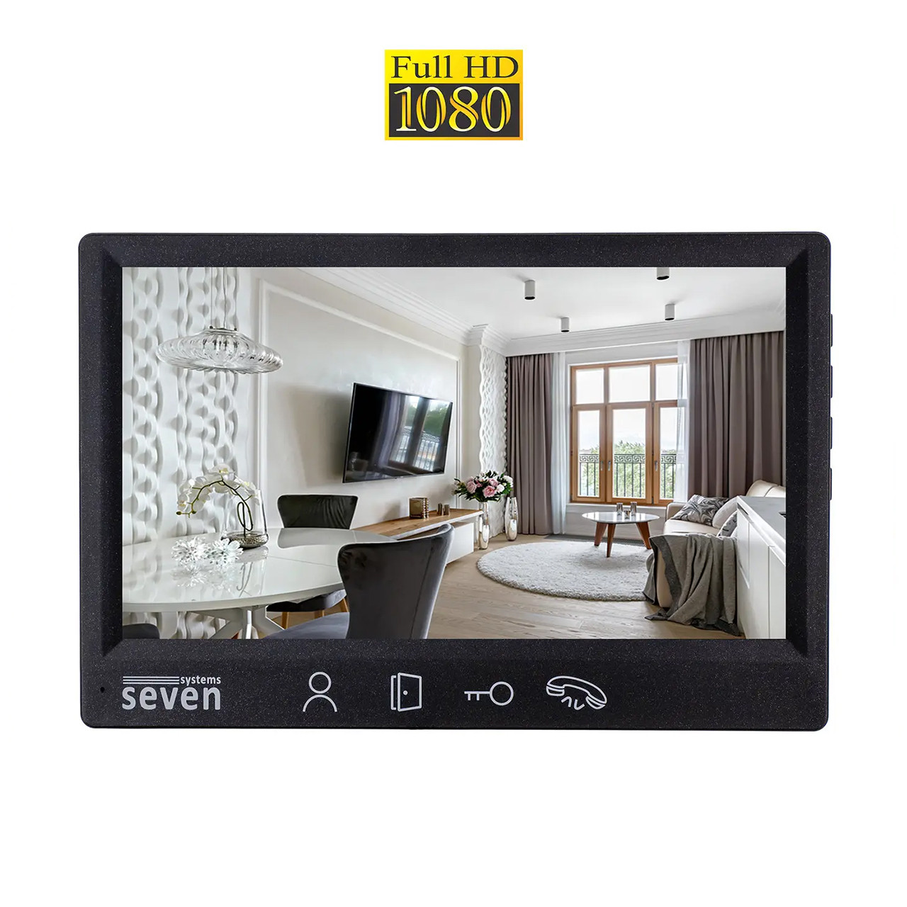 Видеодомофон 7 дюймов SEVEN DP–7571 FHD black