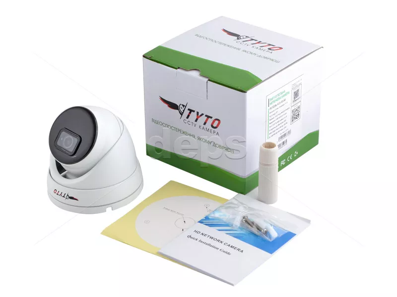 Видеокамера Tyto IPC 5D28-K1S-30 (AI-L) (5МП 16:9 Starlight ∠110° | TWDR | MIC | SD | LPR | ARRAY IR)