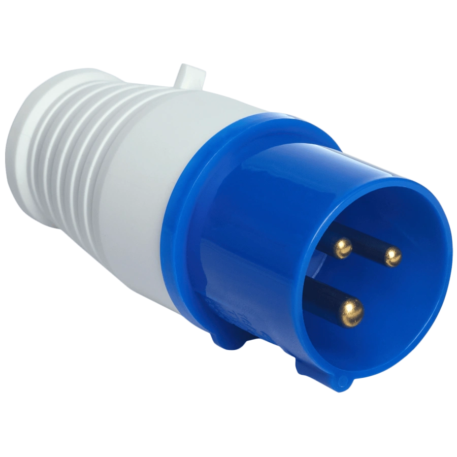 Вилка переносная UEA 013 16А 220В 2Р+Е IP44