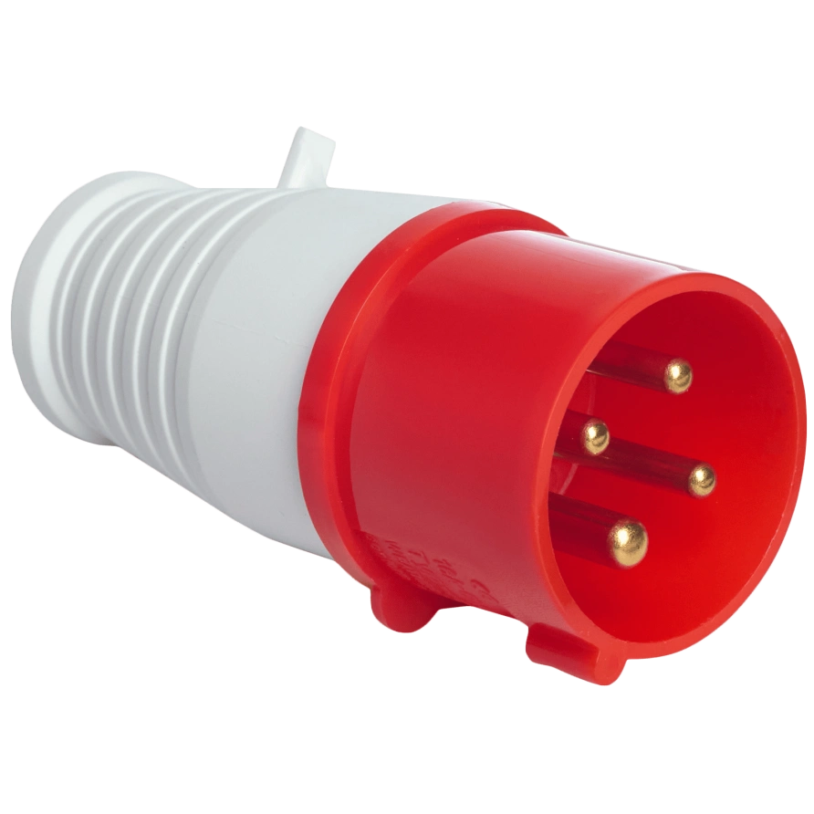 Вилка переносная UEA 014 16А 380В 3Р+Е IP44
