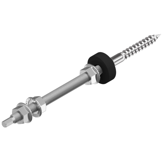 Винт/шуруп комбинированный М10х200 + DIN6923+EPDM А2