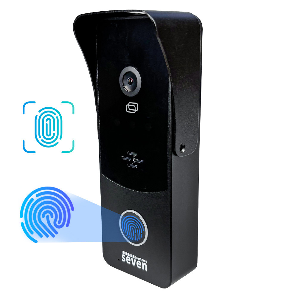 Вызывная панель домофона со встроенным контроллером SEVEN CP-7508 FHD black
