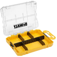 Ящик для інструментів DeWALT для біт системи TSTAK Tough Case М з футляро та касетами 4 шт, роздільники 6шт (DT70802)
