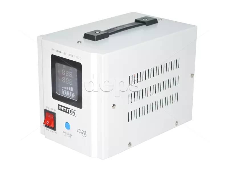 ИБП BestEn UPS-500W-12V для AGM/GEL (500 Вт, внешняя батарея 12В, ток заряда 10A/15A)