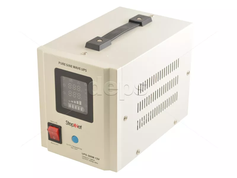 ИБП Step4Net UPS-300W-12V (300 Вт, внешняя батарея 12В, ток заряда 5A/10A)