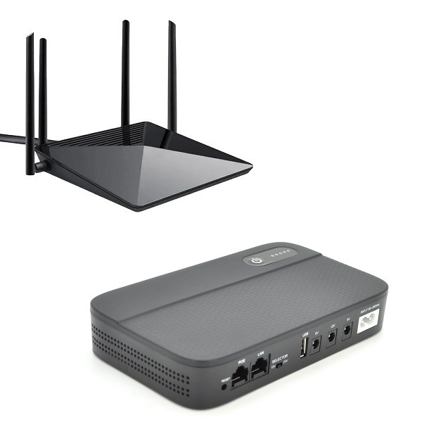 Источник бесперебойного питания для роутера UPS-36W 1036P (12000 мАч)