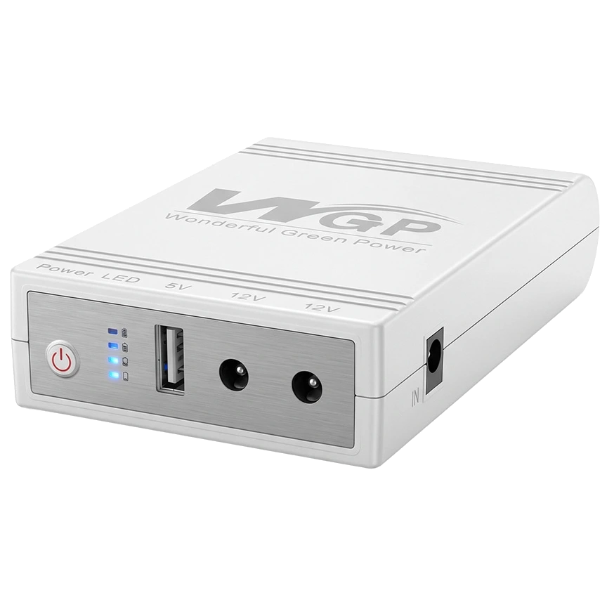 Источник бесперебойного питания Mini UPS WGP UPS103C 20000mAh 5V/12V/12V