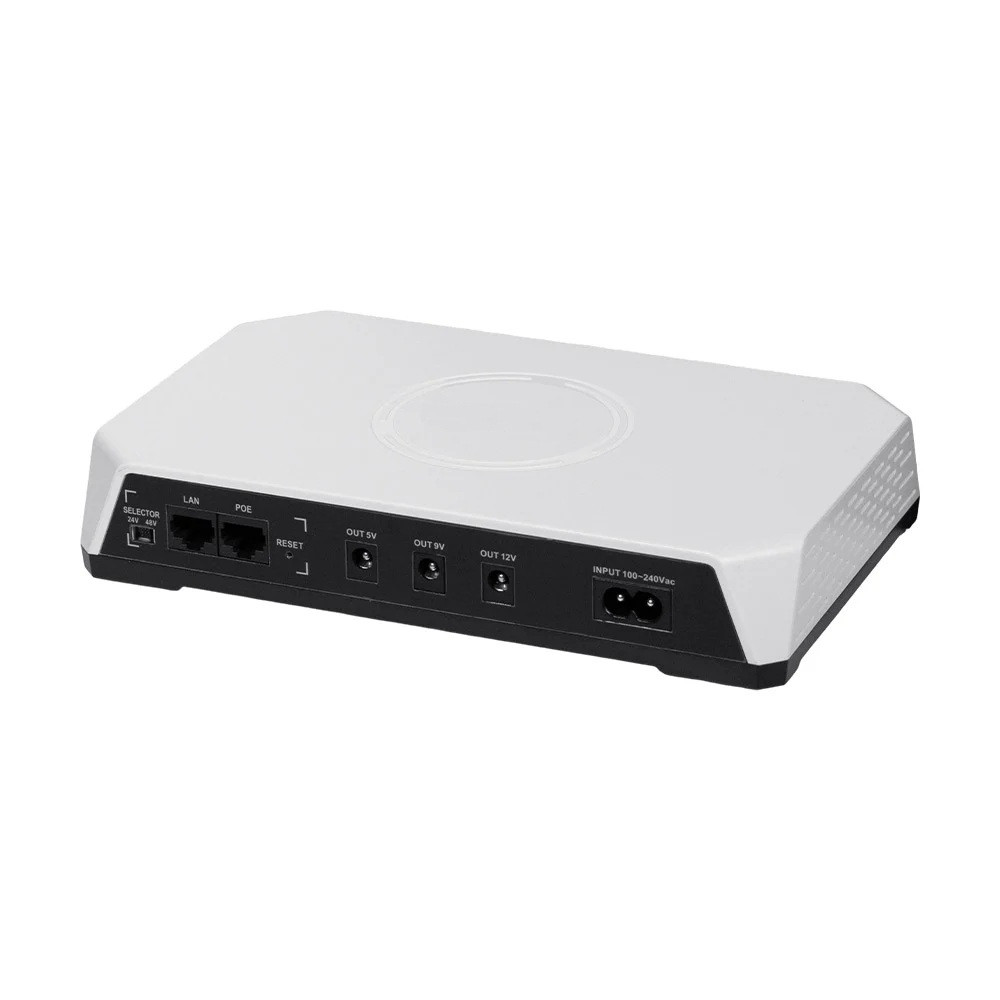 Источник бесперебойного питания UPS-3648PoE (20000mAh LiFePo4) 5V/9V/12V/24V/48V/PoE, LiFePo4 4*5Ah, для роутера и медиаконвертера