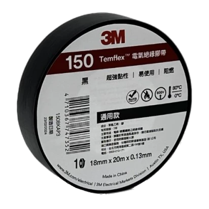 Изолента черная 3M 3М Temflex 150