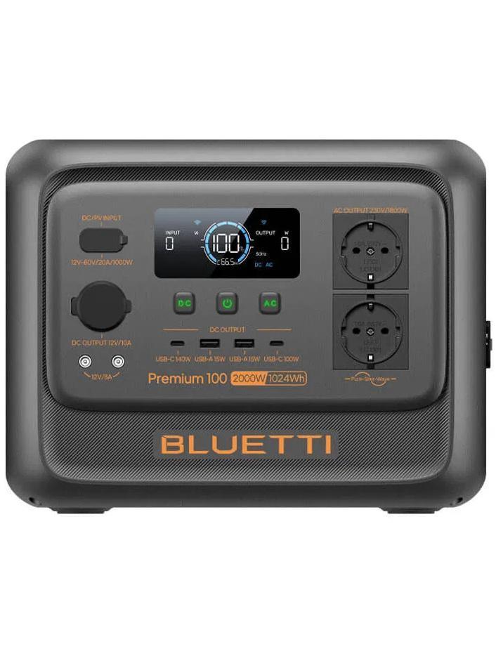 Зарядная станция Bluetti Premium 100 V2, 2000 Вт, 1024 Вт*ч