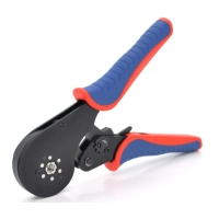 Затискач для клем CINLINELE HCS8 16-6, blue-red, набір наконечників VE0508 VE7508 VE1008 VE1508 VE4009 VE2508 (HCS8 16-6+VE460)