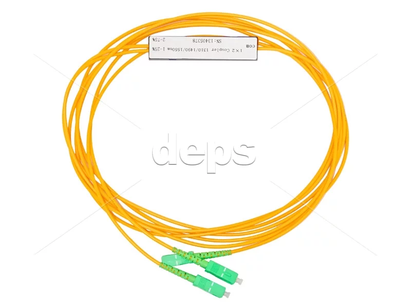 Зварні оптичні дільники FBT 1×2 APC (ABS-box) Coupler SC-1x2-1310/1490/1550-50/50-2-SC/APC