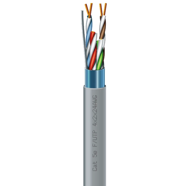 ЗЗКМ Cat. 5e F/UTP 4х2х24 AWG (7091000) бухта 305м.