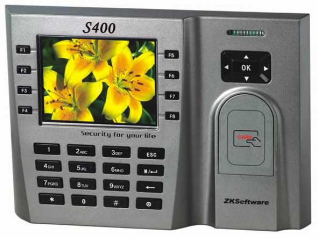 ZKTeco S400 Мультимедійний термінал обліку робочого часу за безконтактними картками