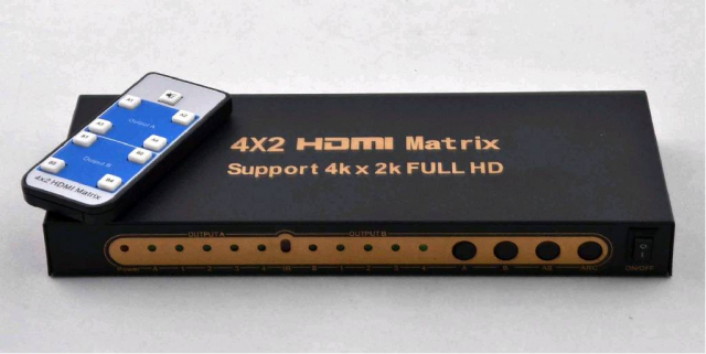 Дільник HDMI Matrix 4k 4х2 (1.4b + HDCP, 3840x2160 @ 24Hz, 1080P @ 60Hz, 720P @ 120Hz)