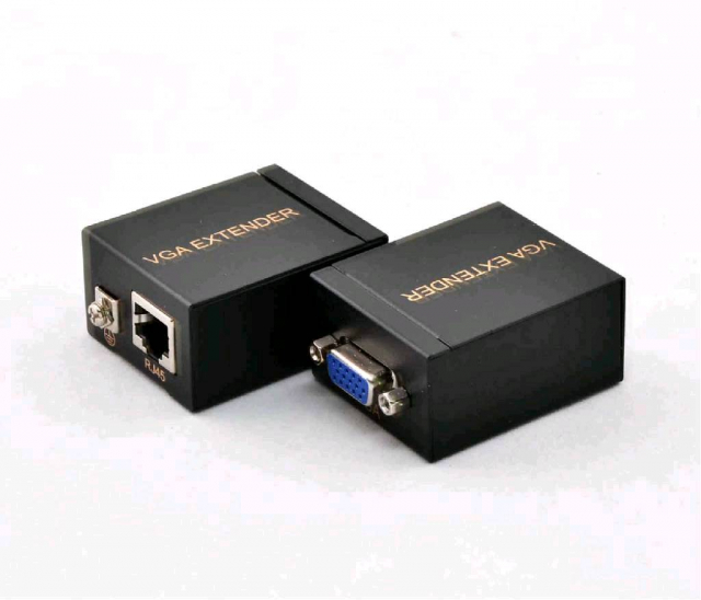 VGA-LAN (100 м) Комплект-передавач + приймач. Передача до 100 ти метрів VGA сигналу по LAN кабелю CAT 5e / 6e