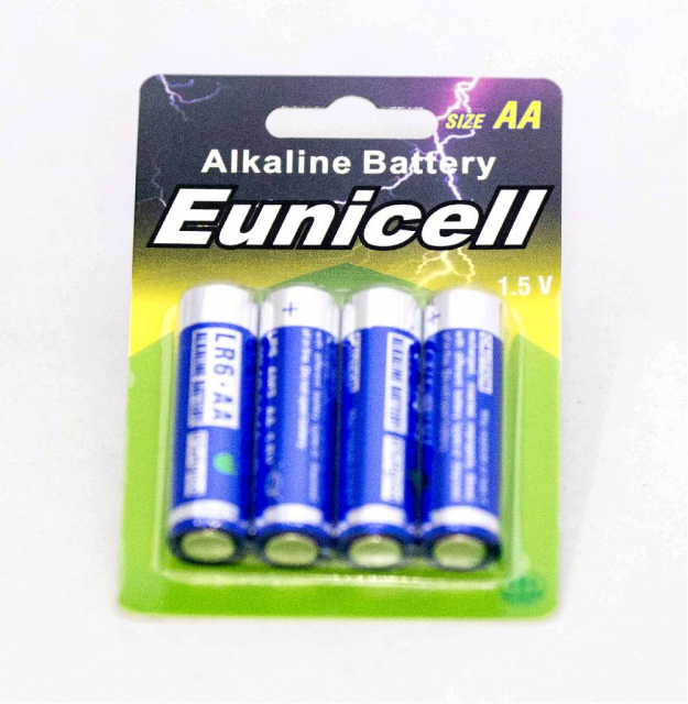Батарейка Euincell LR6 AA / 1,5V Alkaline (4 батарейки на блістері, ціна за блістер)