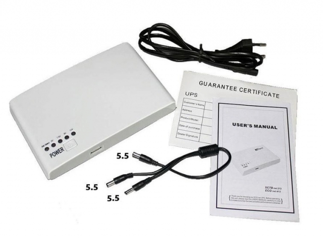 Джерело Безперебійного Живлення U-tex Mini UPS MN4 8800 mAh для роутера (Вихідна напруга: DC 9/12/15/24В + USB)