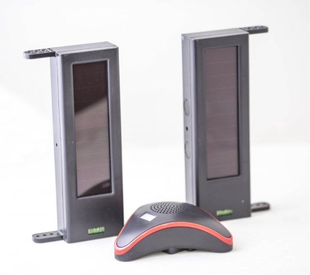 HB-SE1 KIT Бездротовий 2-х променевий активний ІЧ бар'єр із сонячною батареєю